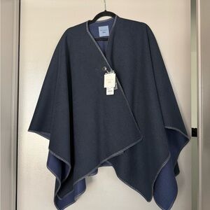 NWT Uniqlo JW Anderson Navy Blue Poncho